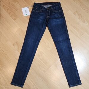 NWT Miss Sixty Soul Lowrise Darkwash Skinny Jeans Womens Size 24